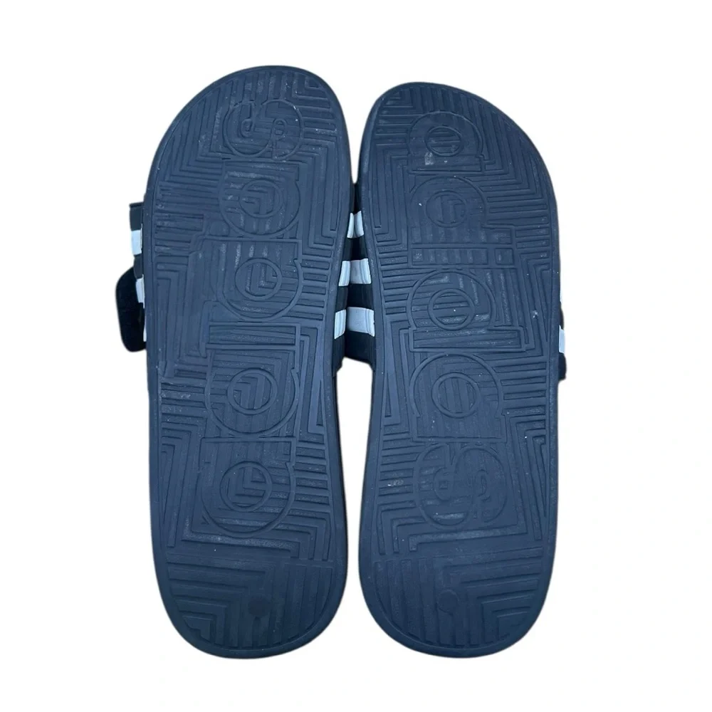 Adidas Adilette Slides Black White Men’s‎ US 15 Shower Pool Sandals